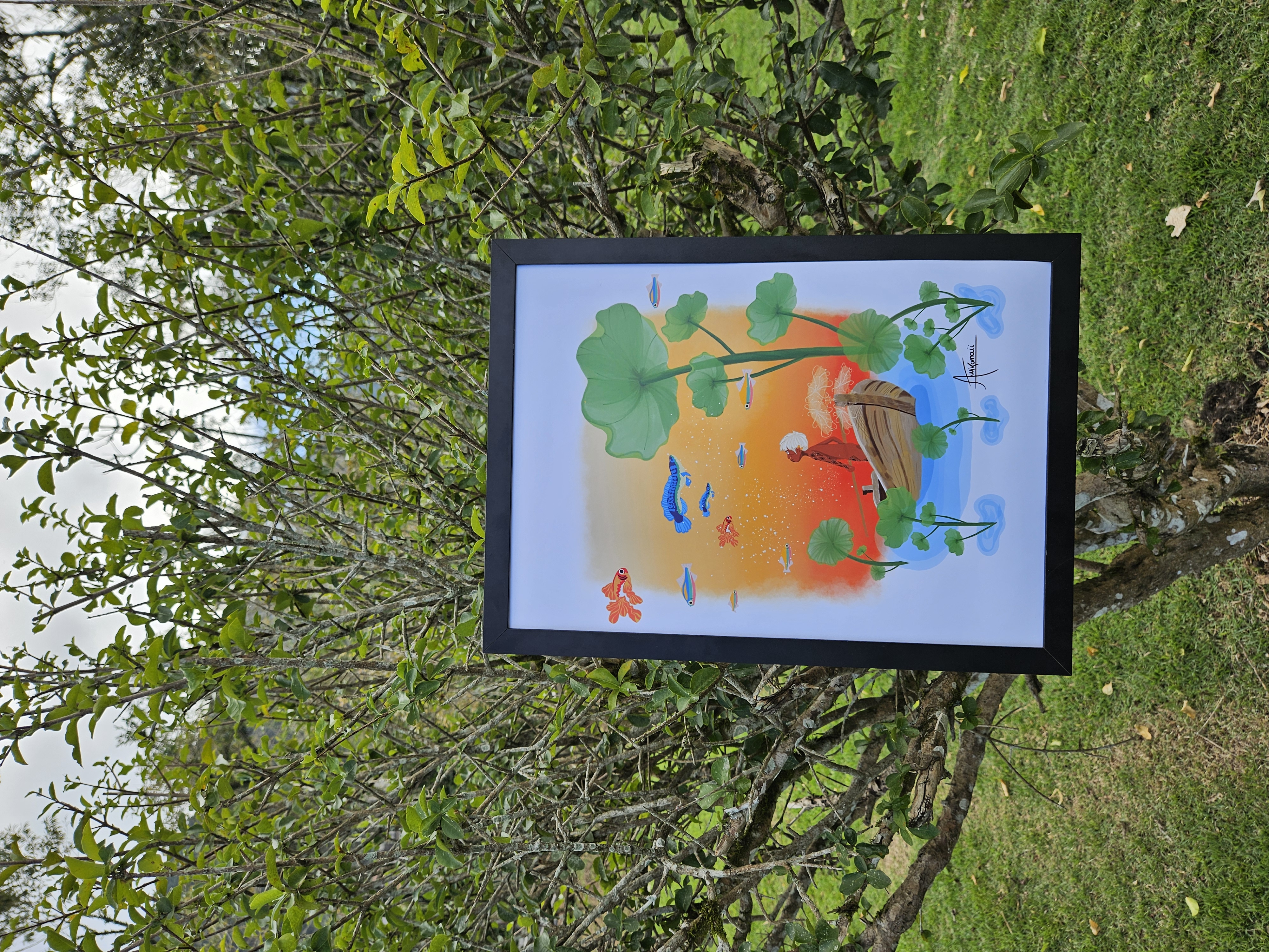 Quadro da obra.